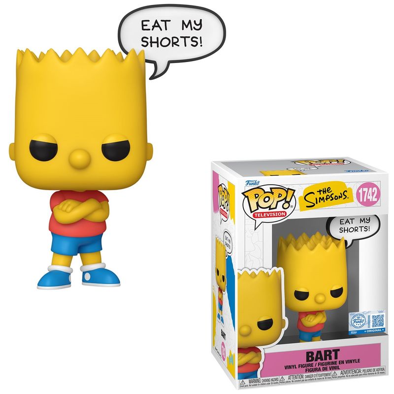 The Simpsons Bart Simpson Sayings POP! Television Vinyl Figure #1742 Specialty Series - Eat my Shorts!