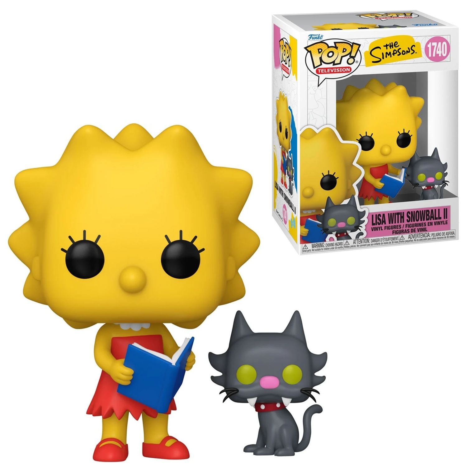 The Simpsons 3 1/2&quot;H Lisa with Snowball POP! Television Vinyl Figure #1740 Wave 11