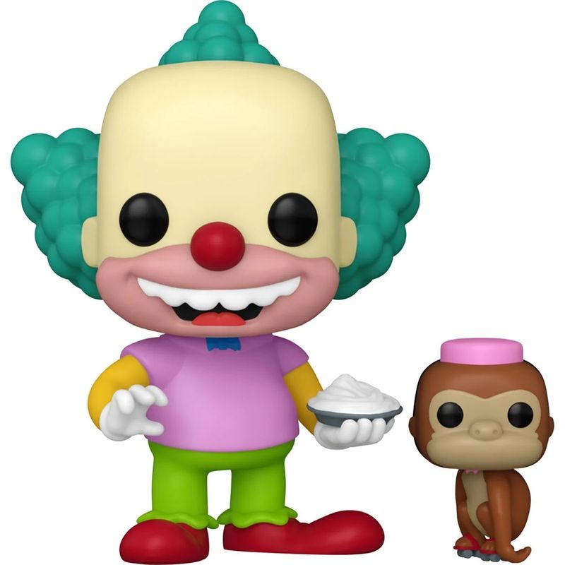 The Simpsons  4 3/4"H Krusty with Mr. Teeny POP! Television Vinyl Figure #1741 Wave 11