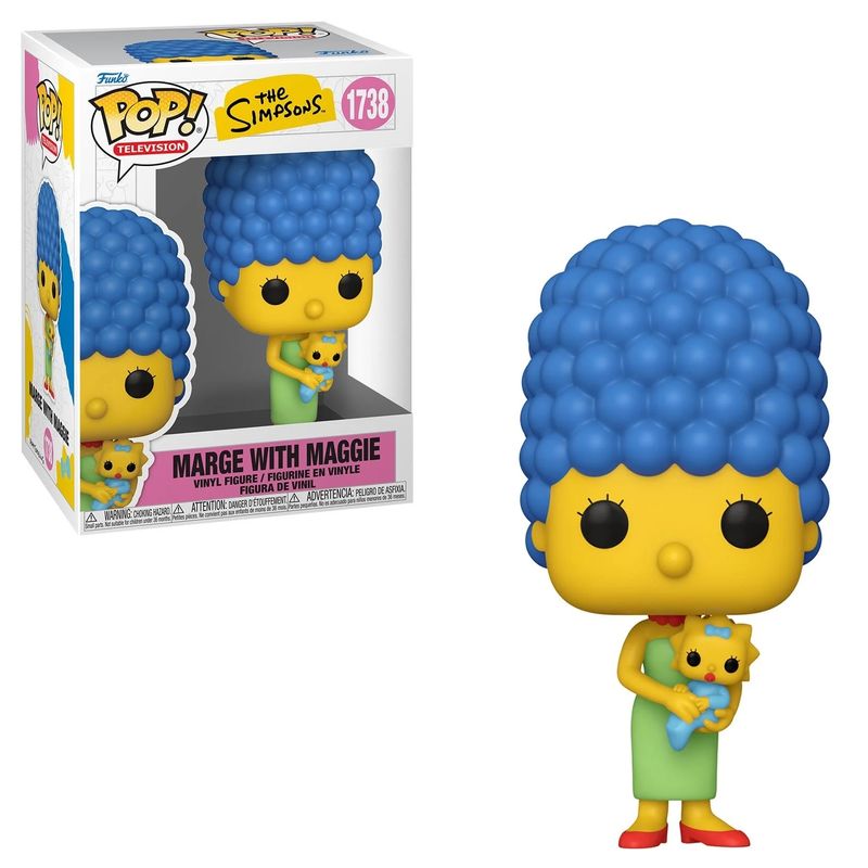 The Simpsons  5 1/4&quot;H Marge with Maggie POP! Television Vinyl Figure #1738 Wave 11