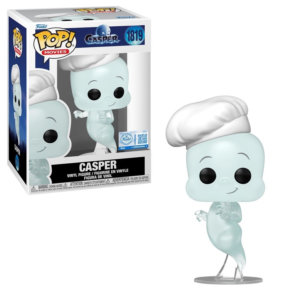 Casper (Movie) with Chef&#39;s Hat 5&quot;H POP! Movies Vinyl Figure #1819 - 30th Anniversary