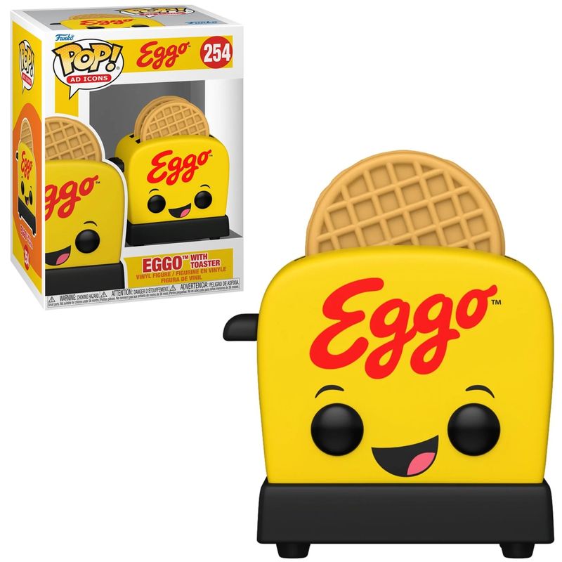 Kellogg&#39;s 3 1/2&quot;H Eggo with Toaster POP! Ad Icons Vinyl Figure #254