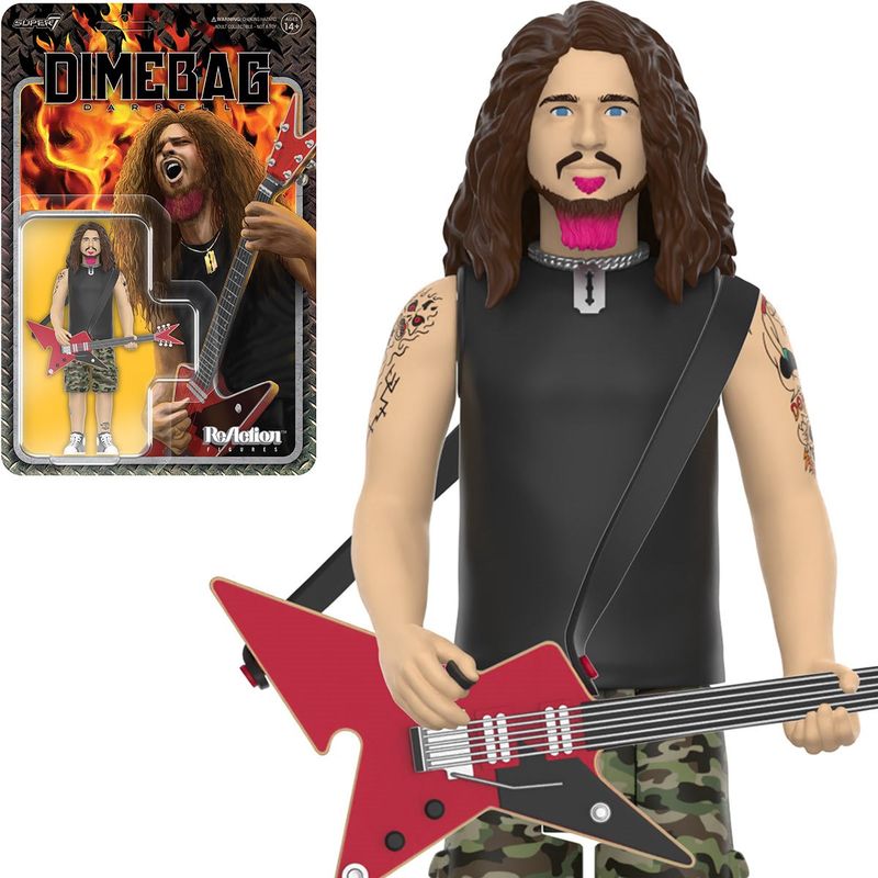 Pantera 3 3/4"H Dimebag Darrell ReAction Figure