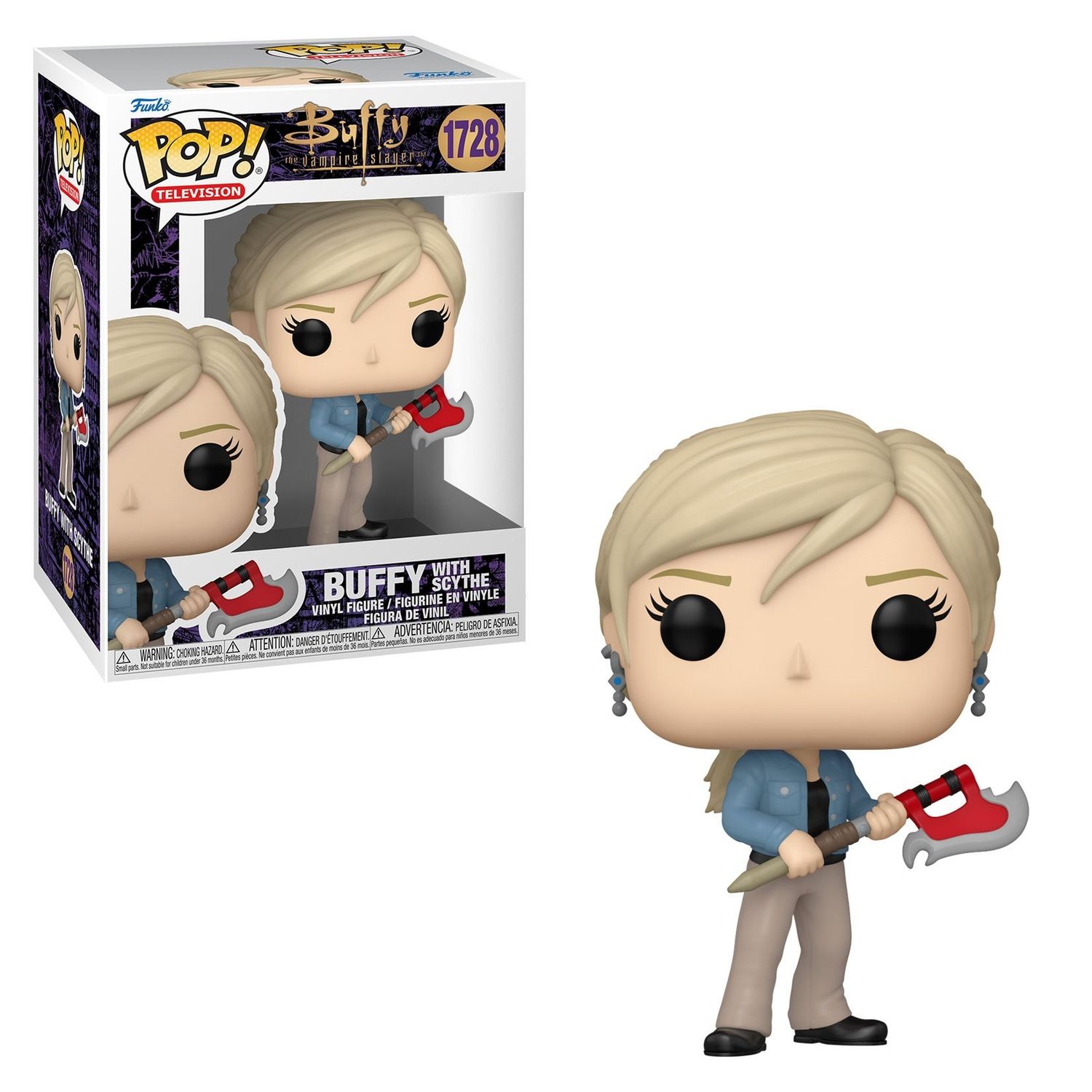 Buffy the Vampire Slayer - 4&quot;H Buffy with Scythe POP! Television Vinyl Figure #1728