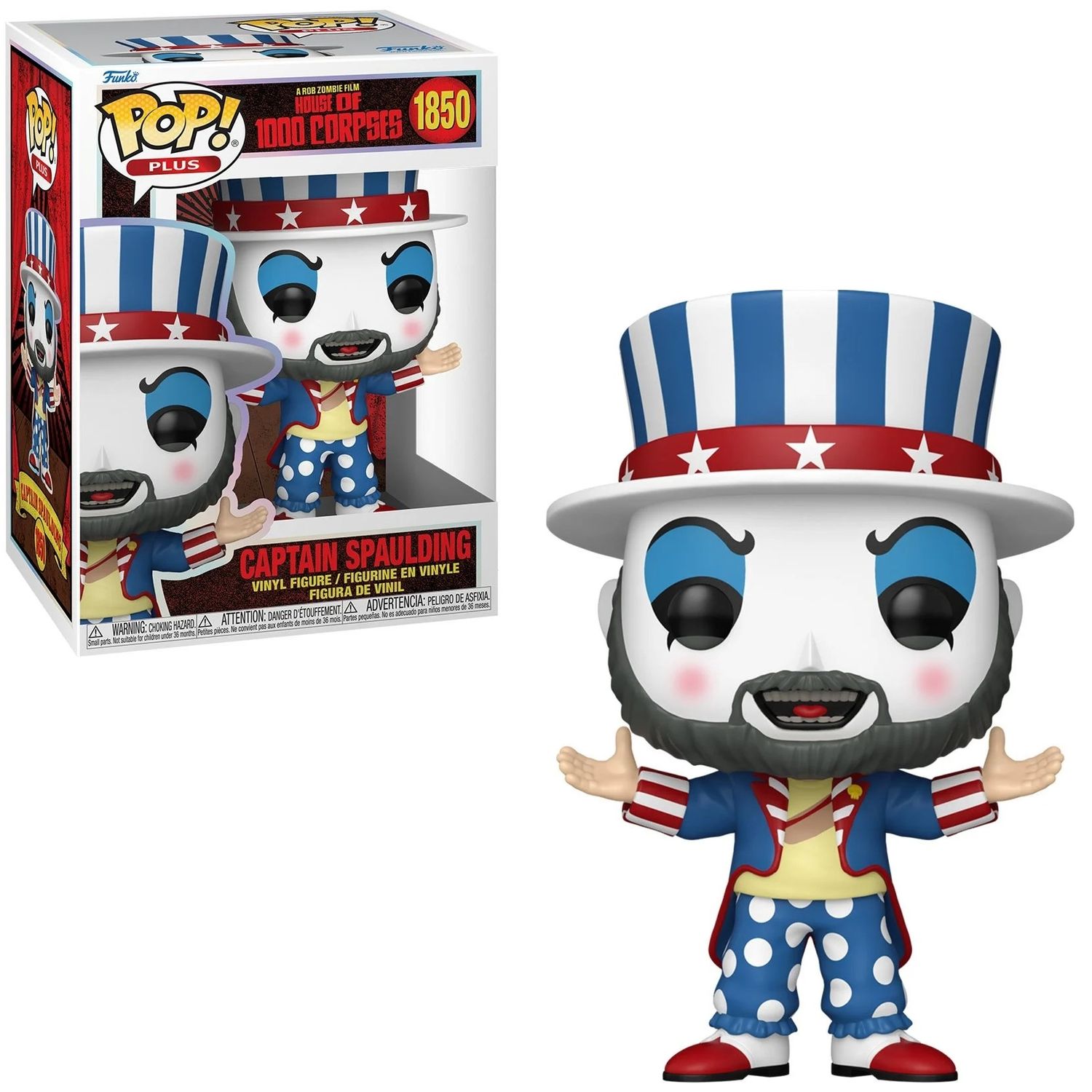 House of 1000 Corpses - 4 1/2&quot;H Captain Spaulding POP! PLUS Vinyl Figure #1850