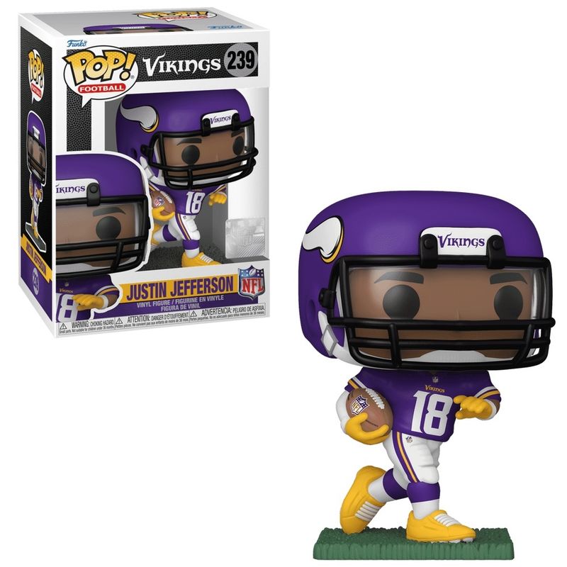 NFL Justin Jefferson Minnesota Vikings 4 1/4&quot;H POP! Football Vinyl Figure #239