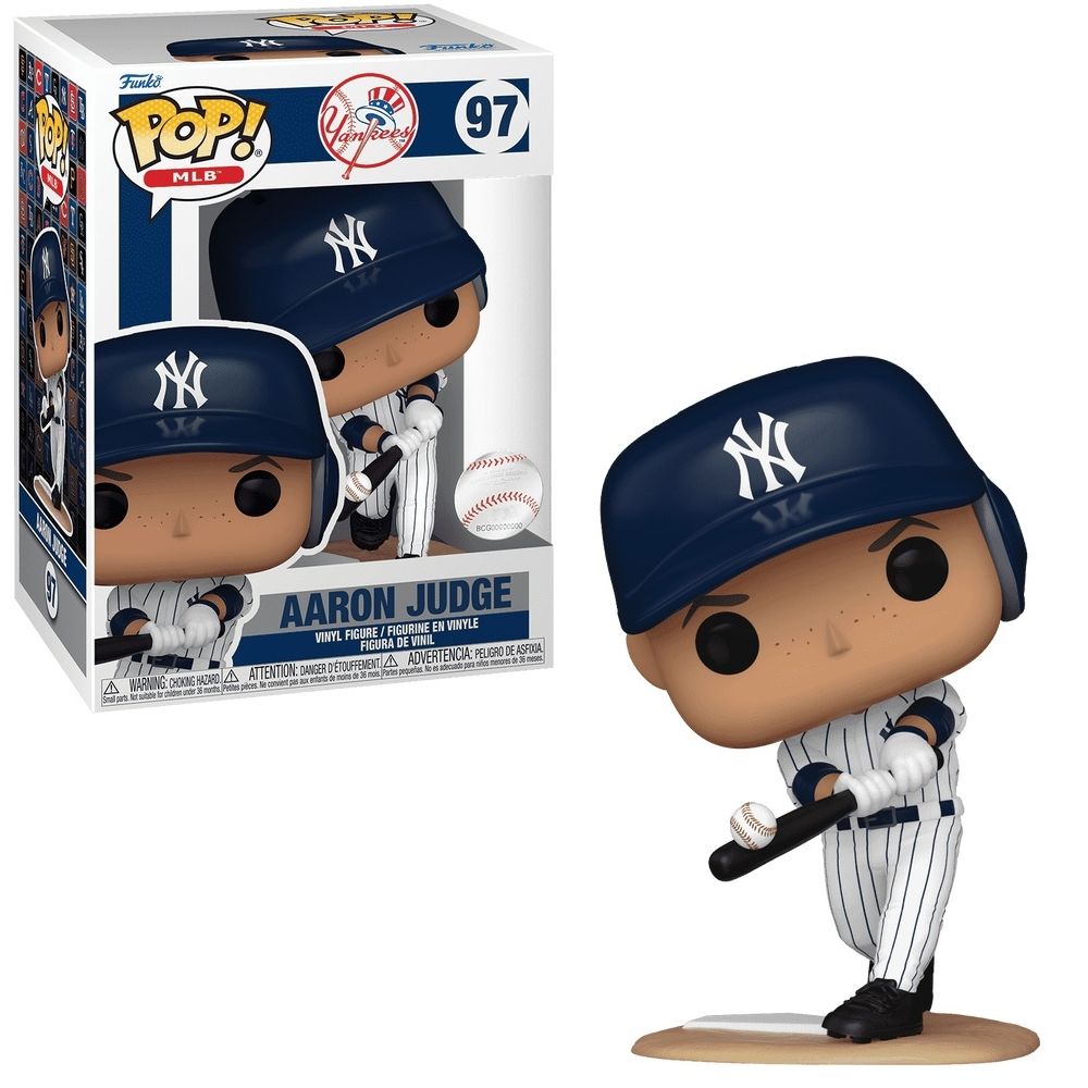 MLB Aaron Judge Pinstripes New York Yankees 3 3/4&quot;H POP! MLB Vinyl Figure #97