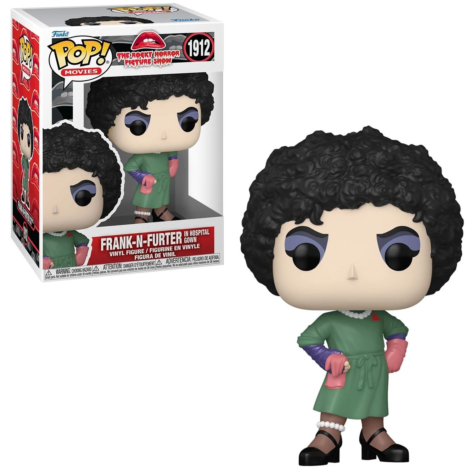 Rocky Horror Picture Show 4 3/4&quot;H Frank-N-Furter in Hospital Gown POP! Movies Vinyl Figure #1912