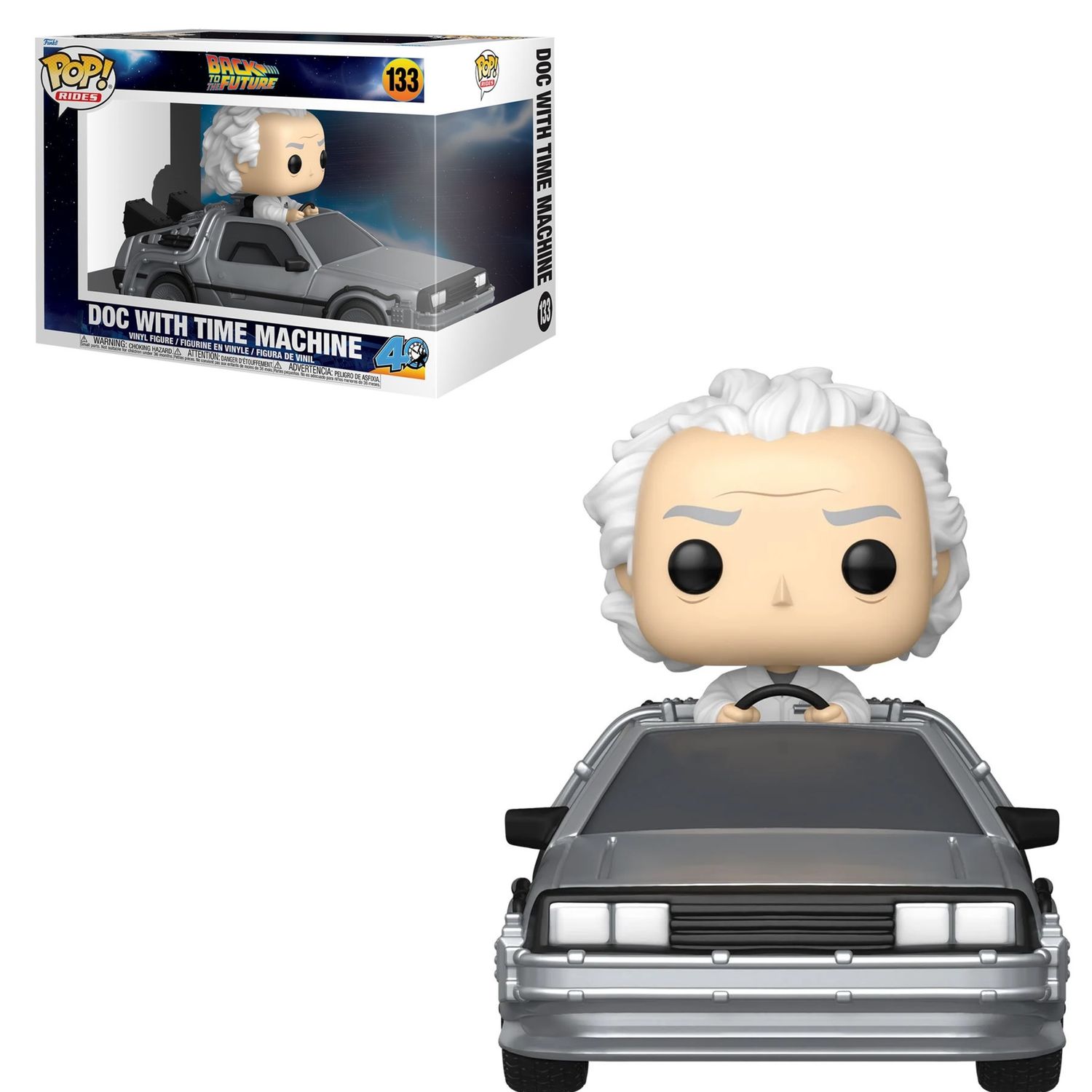 Back to the Future 40th Anniversary Doc with Time Machine POP! Rides #133