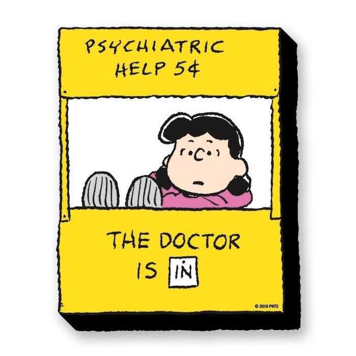Peanuts Lucy Psychiatric Help Chunky Magnet