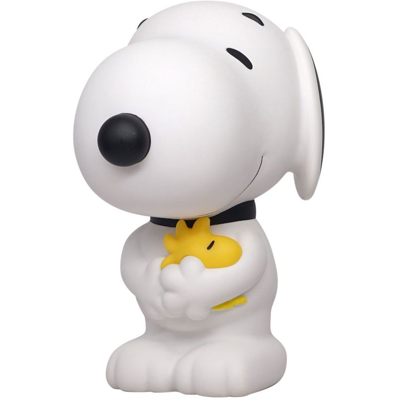 Peanuts 8&quot;H Snoopy Holding Woodstock PVC Bank