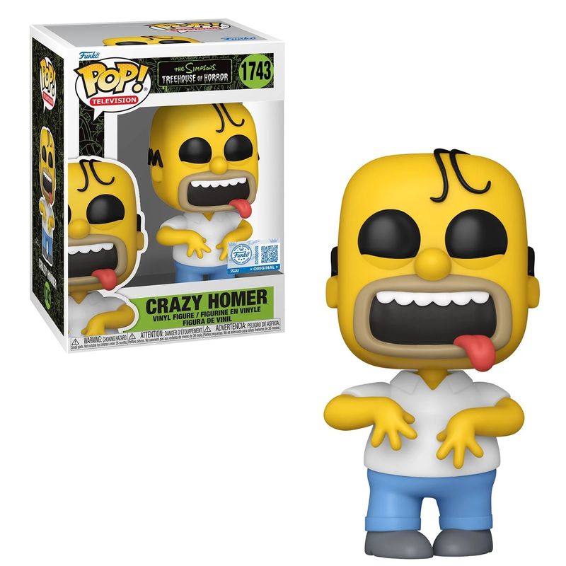 The Simpsons Crazy Homer POP! Television Vinyl Figure #1743 Specialty Series - Treehouse of Horrors
