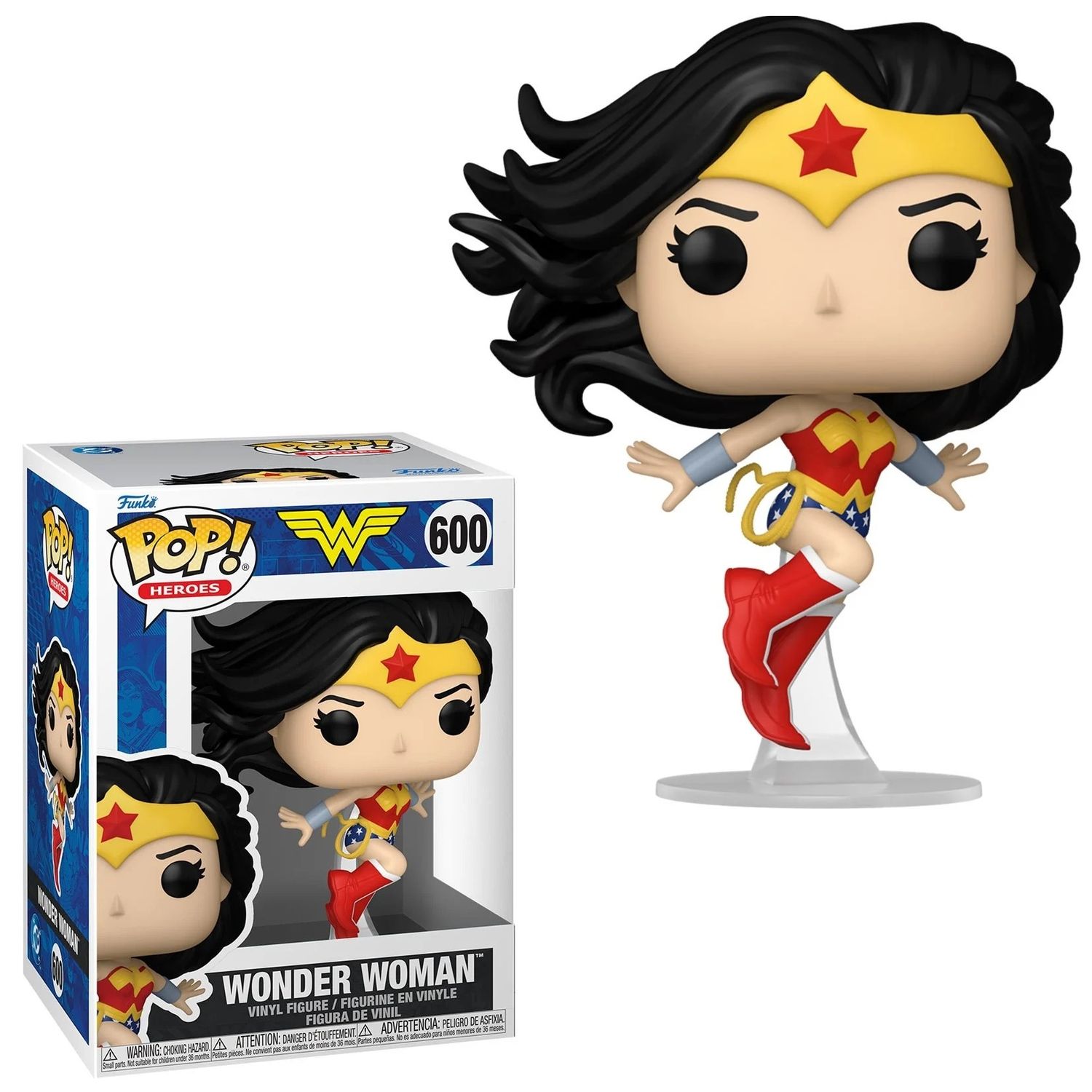 DC Comics New Classics 4 1/2&quot;H Wonder Woman POP! Heroes Vinyl Figure #600