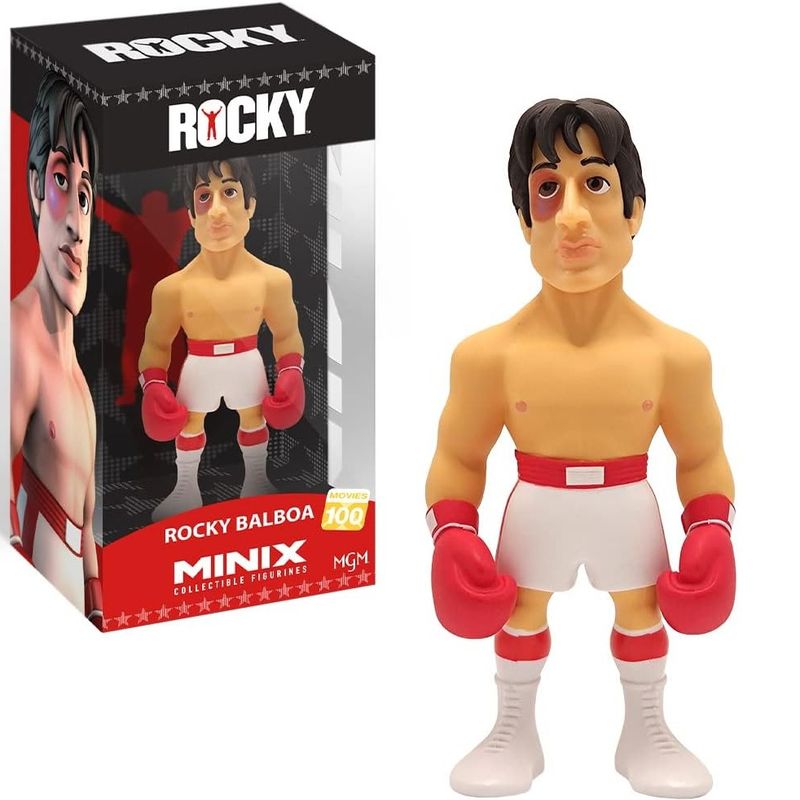 Rocky Balboa 4 3/4&quot;H White Shorts Collectible Vinyl Figure #100 from MINIX