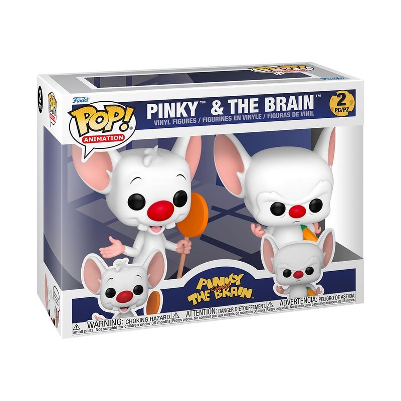 Pinky &amp; The Brain POP! Animation Vinyl Figures 2 Pack