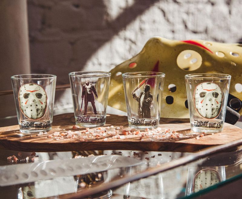 Friday the 13th Set of 4 Shot Glasses