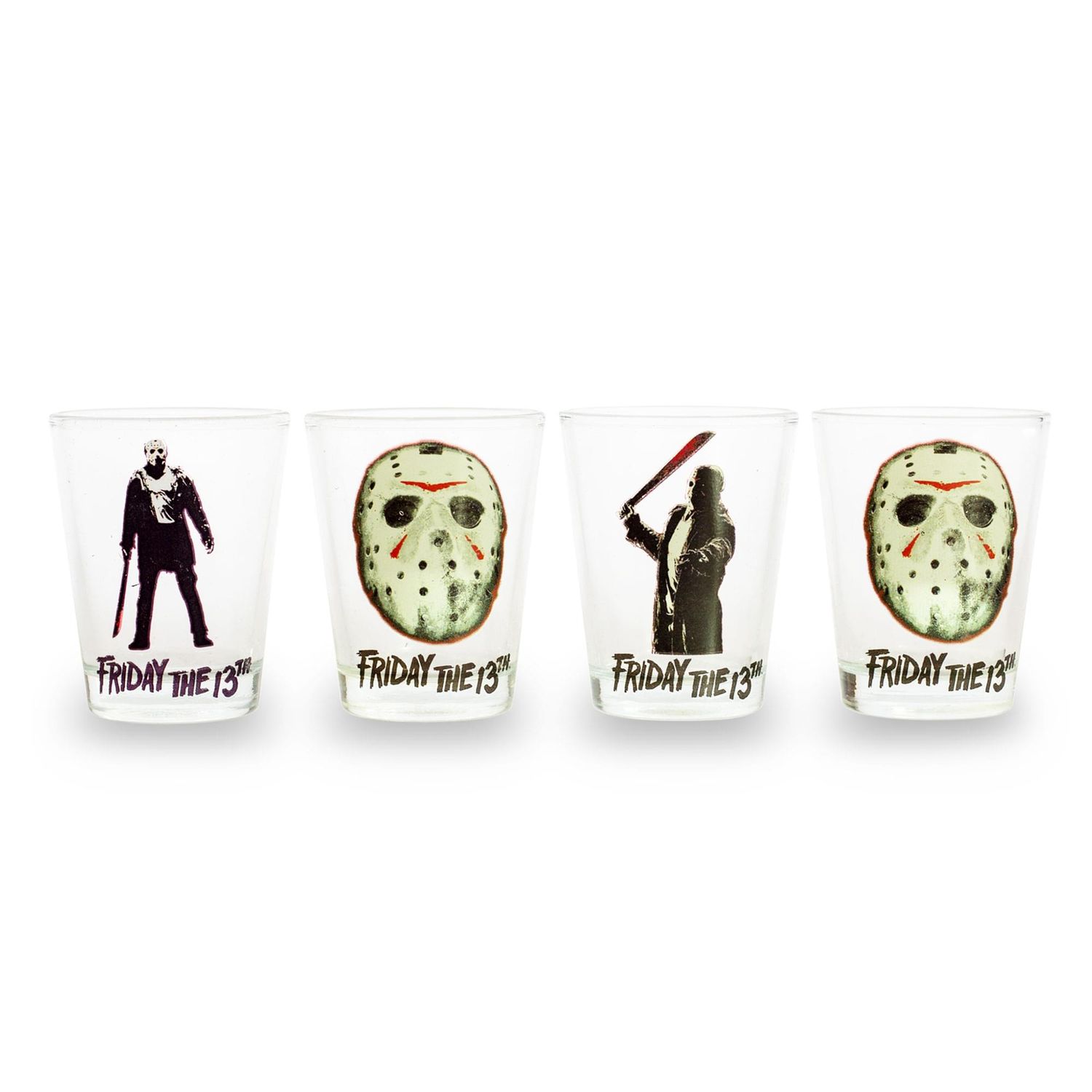 Friday the 13th Set of 4 Shot Glasses