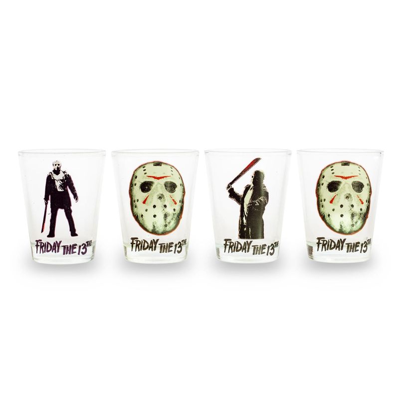 Friday the 13th Set of 4 Shot Glasses