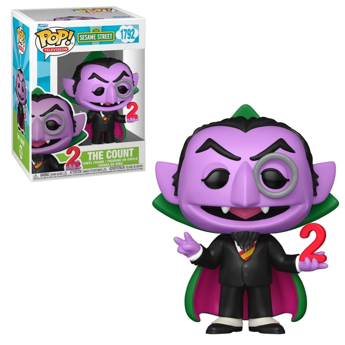 Sesame Street 4&quot;H The Count POP! Television Vinyl Figure #1792