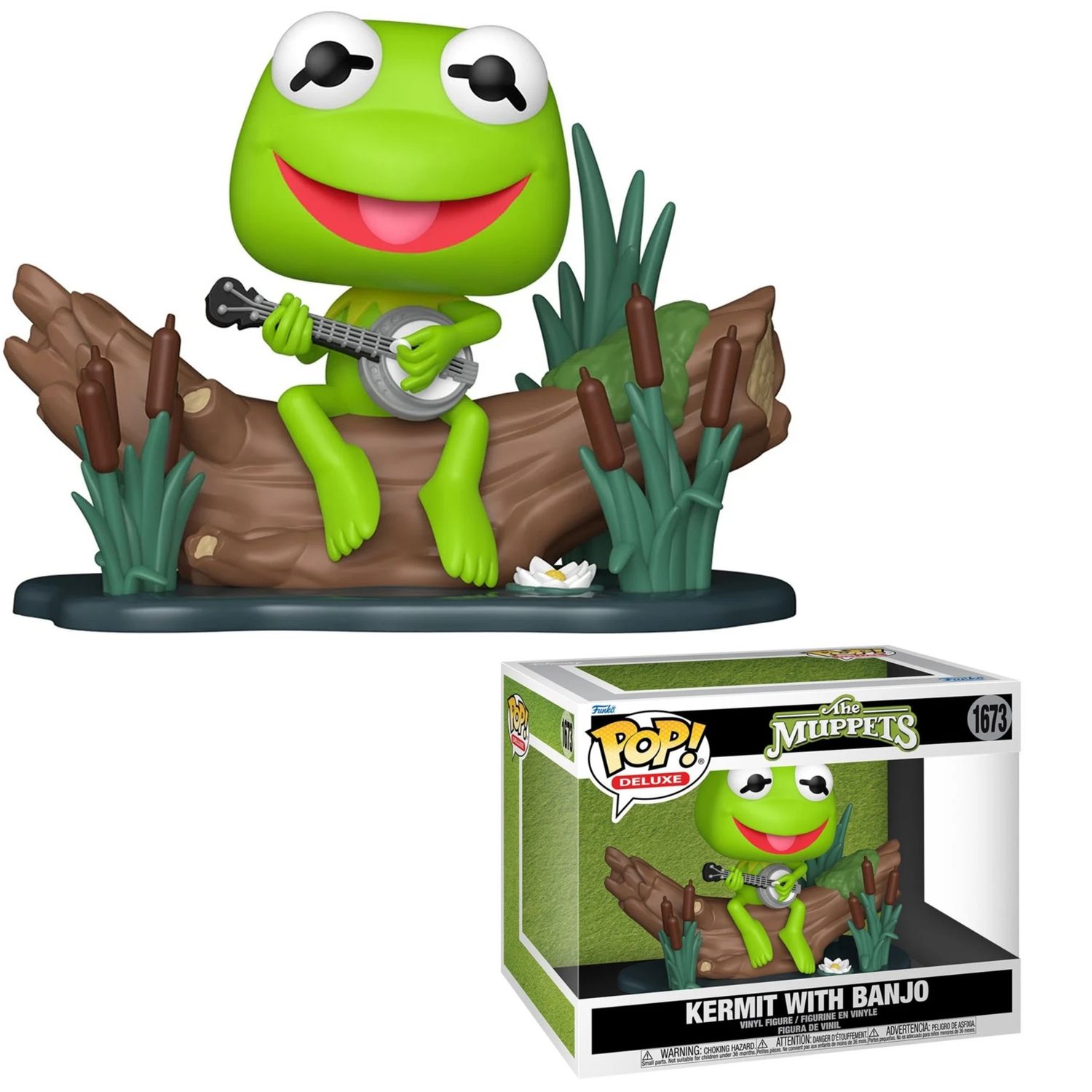 The Muppets - Kermit with Banjo POP! Deluxe Vinyl Figure #1673