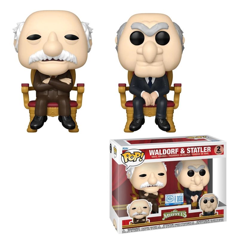 The Muppets - 4&quot;H Waldorf &amp; Statler POP! Vinyl Figures 2 Pack Specialty Series