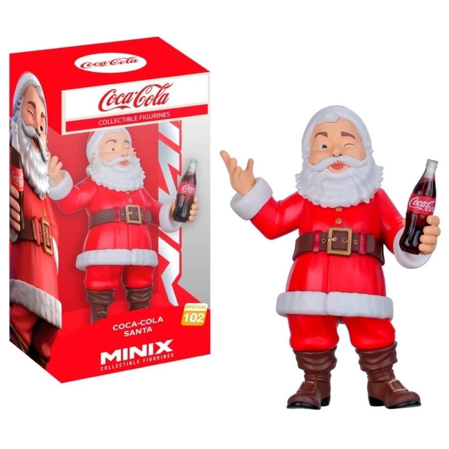 Coca-Cola Santa 4 3/4"H Collectible Vinyl Figure from MINIX