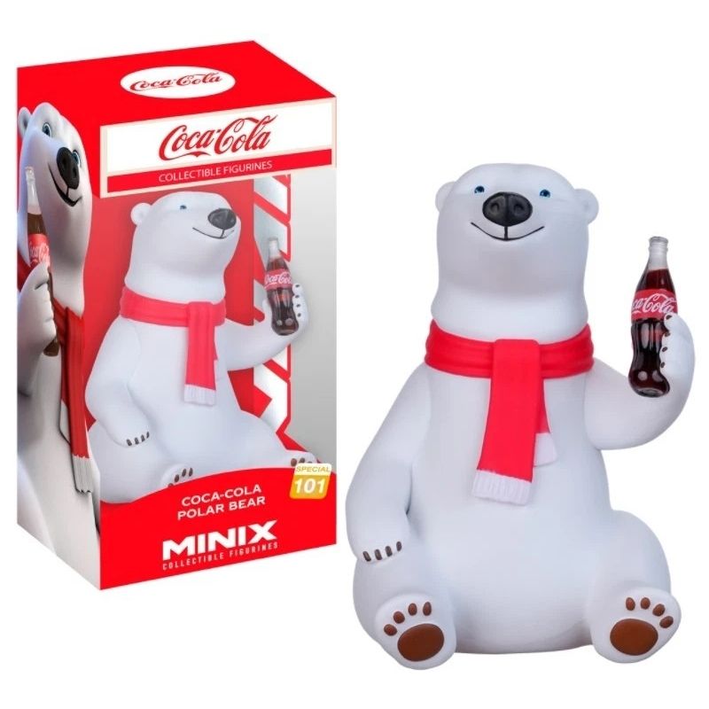 Coca-Cola Polar Bear 4 3/4&quot;H Collectible Vinyl Figure from MINIX