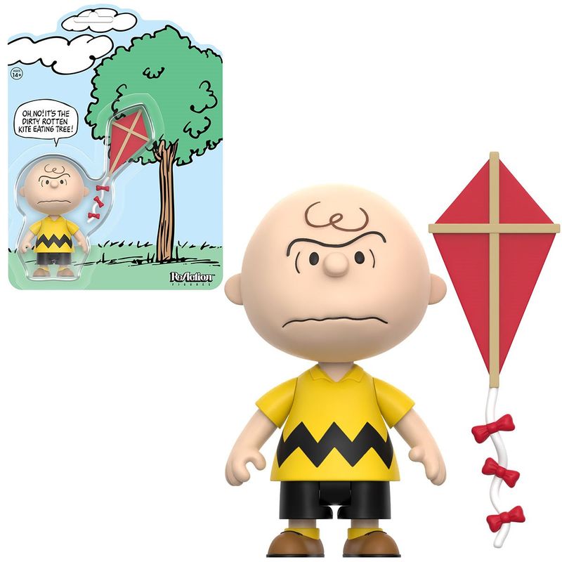 Peanuts 3 3/4&quot;H Charlie Brown and Kite ReAction Figure