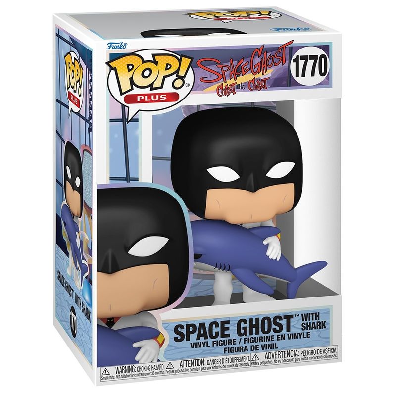 Space Ghost 3 3/4"H Space Ghost with Shark POP! PLUS Vinyl Figure #1770