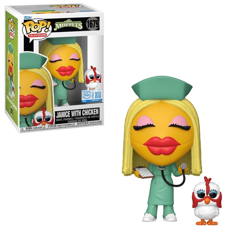 The Muppets  4&quot;H Janice with Chicken POP! Television Vinyl Figure #1679 - WEB EXCLUSIVE