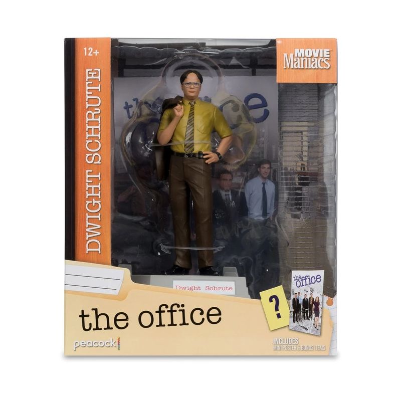 The Office 6"H Dwight Schrute McFarlane Movie Maniacs Posed Action Figure