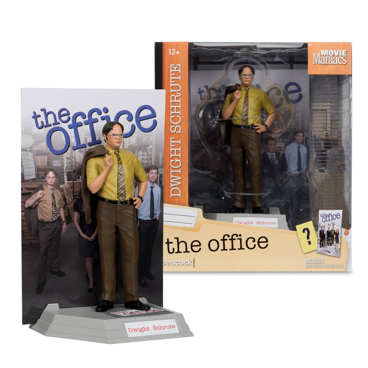 The Office 6&quot;H Dwight Schrute McFarlane Movie Maniacs Posed Action Figure