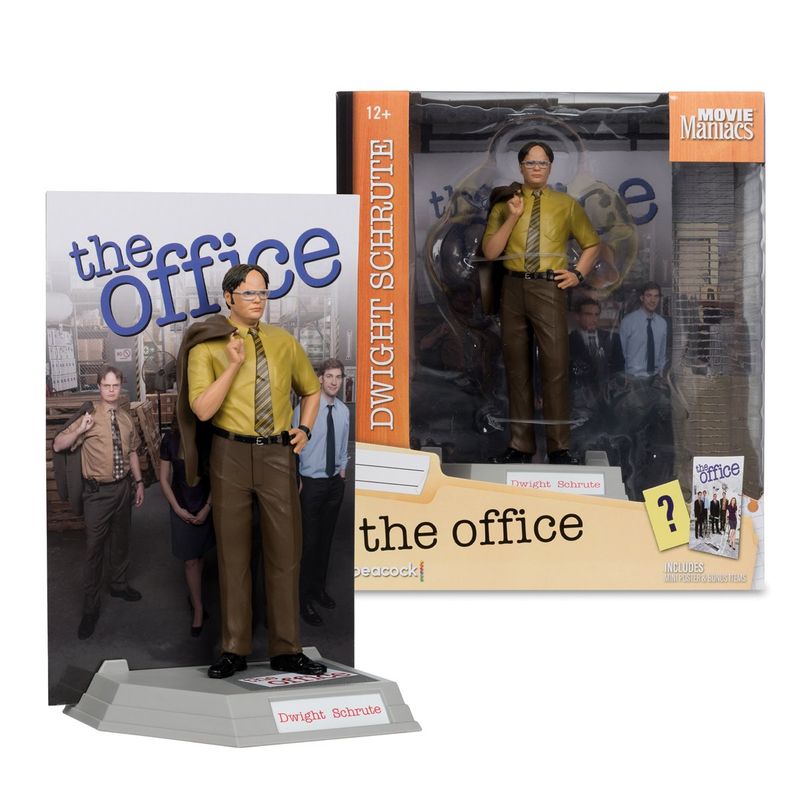 The Office 6&quot;H Dwight Schrute McFarlane Movie Maniacs Posed Action Figure