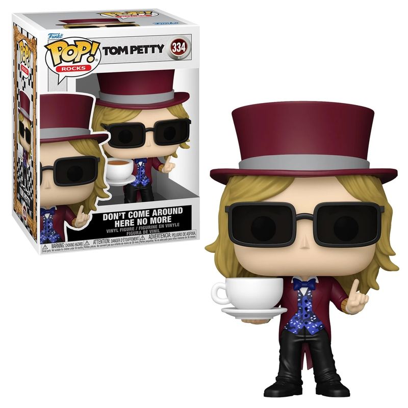 Tom Petty &quot;Don&#39;t Come Around Here No More&quot; 4 1/2&quot;H POP! Rocks Vinyl Figure #334