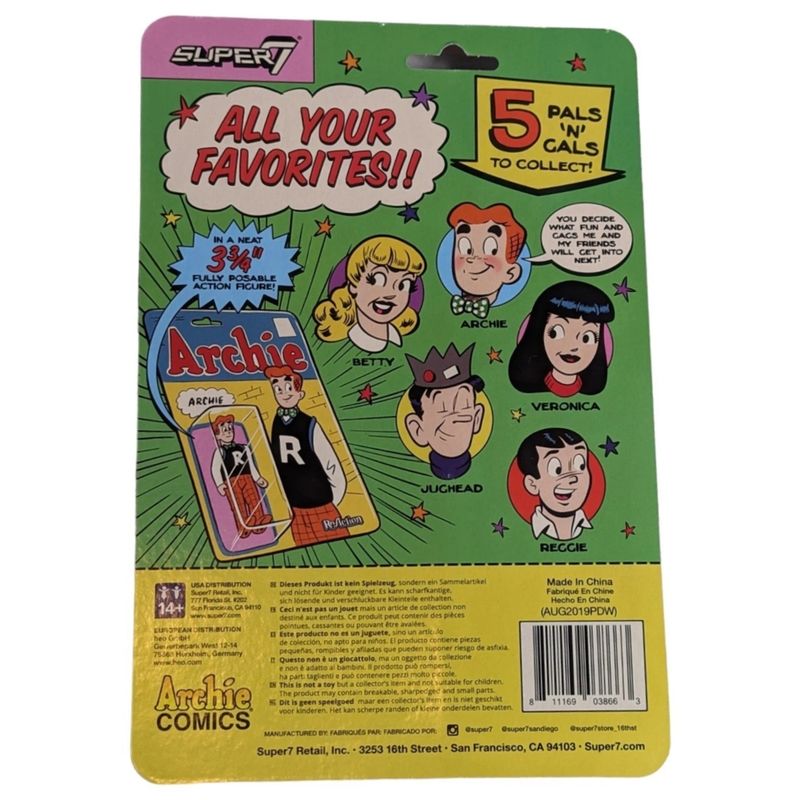 Archie -Archie Comics - 3 3/4"H Jughead Action Figure