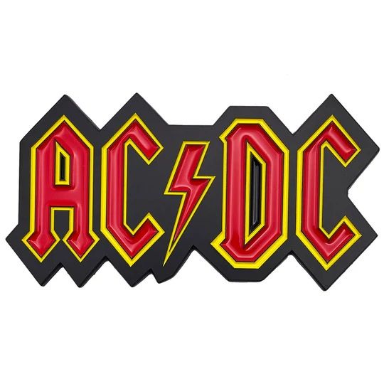 AC/DC Logo Enameled Metal Magnet