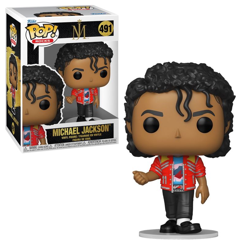 Michael Jackson Beat It 4 1/4"H POP! Rocks Vinyl Figure #491
