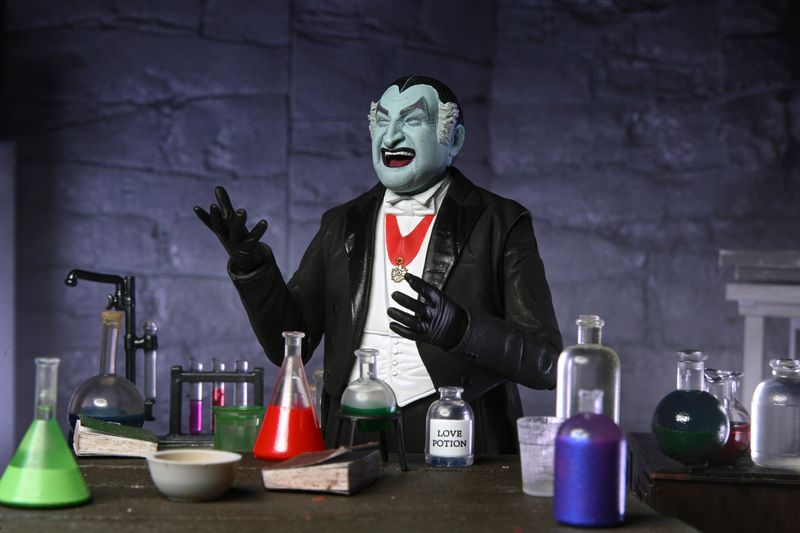 The  Munsters (TV Series) 7"H Grandpa Munster Action Figure by NECA