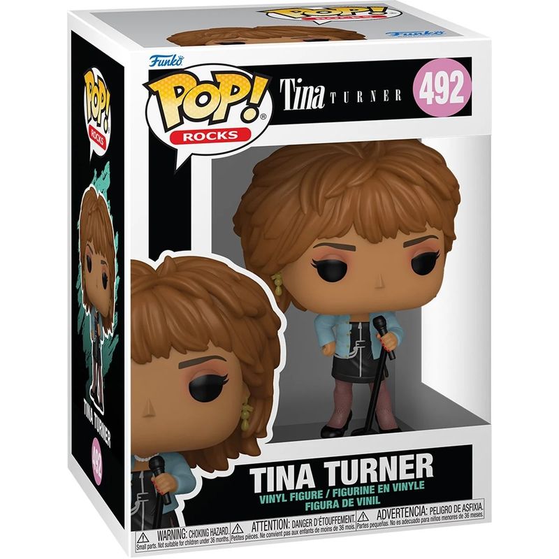 Tina Turner "What's Love Got To Do With It" 4 1/2"H POP! Rocks Vinyl Figure #492