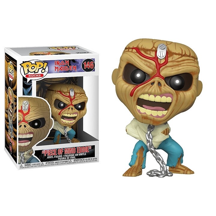 Iron Maiden "Piece of Mind Eddie" 3 3/4"H POP! Rocks Vinyl Figure #146