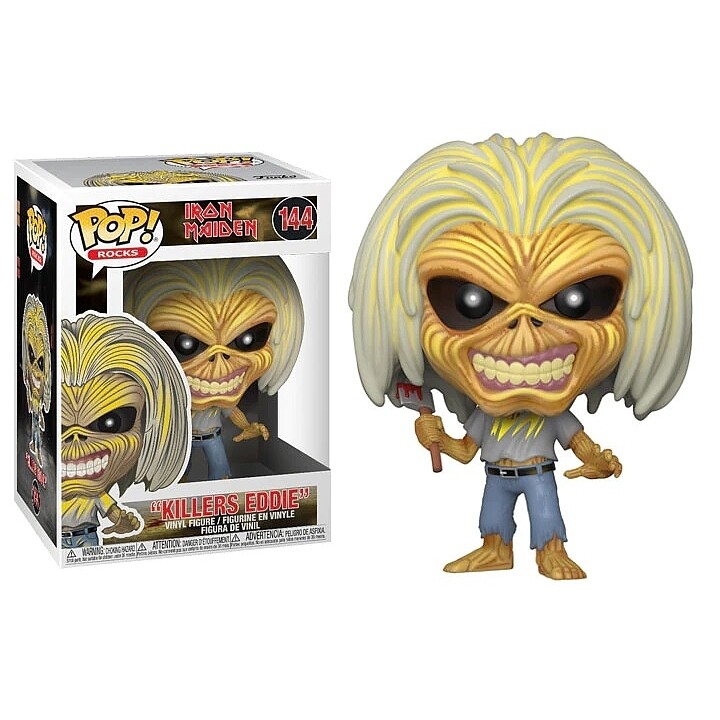 Iron Maiden "Killers Eddie" 3 3/4"H POP! Rocks Vinyl Figure  #144