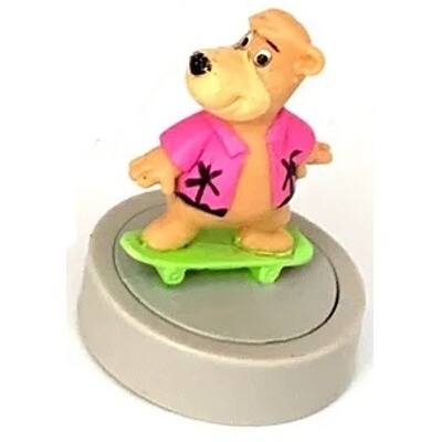 Boo-Boo on Skateboard Glider Figure 1990 Wendy's