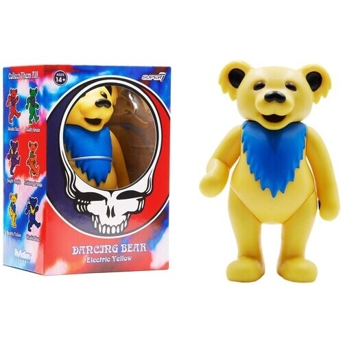 Grateful Dead YELLOW Dancing Bear "Electric Yellow" Action Figure