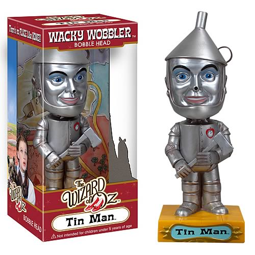 7"H Wizard of Oz Tin Man Wacky Wobbler Bobblehead Doll