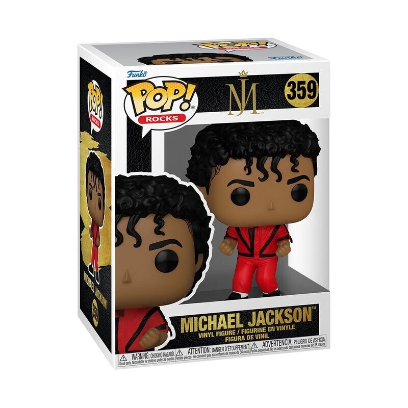 Michael Jackson THRILLER 3 3/4"H POP! Rocks Vinyl Figure #359