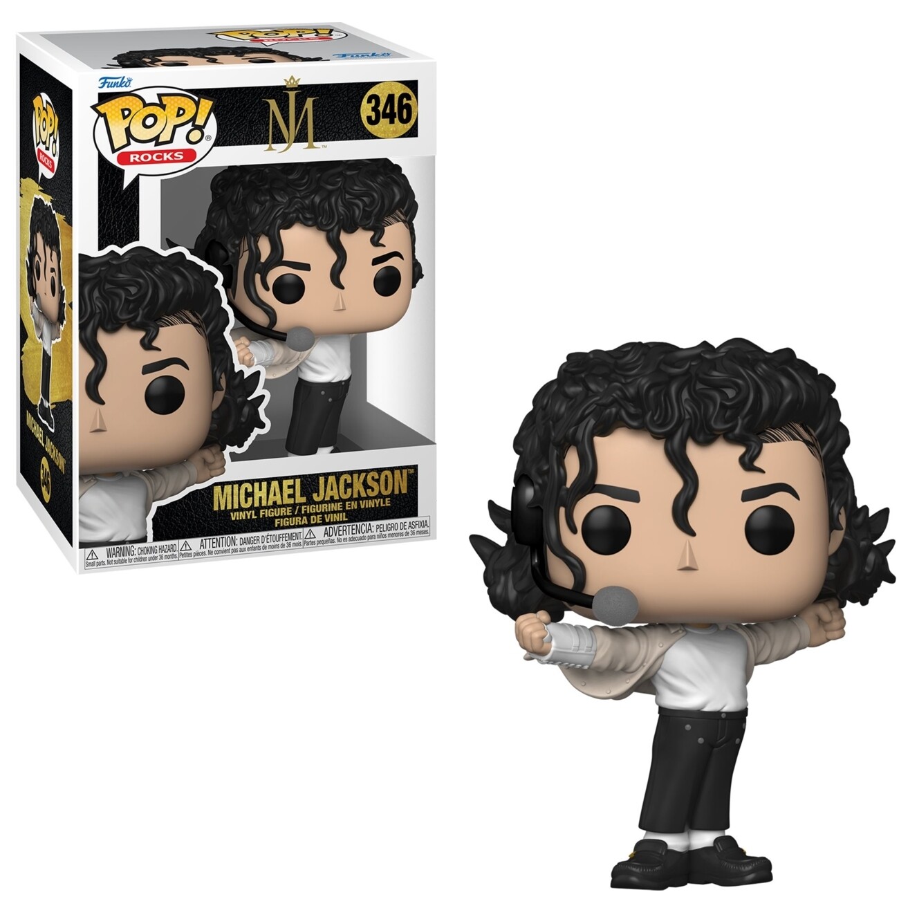 Michael Jackson Super Bowl 3 3/4"H POP! Rocks Vinyl Figure #346