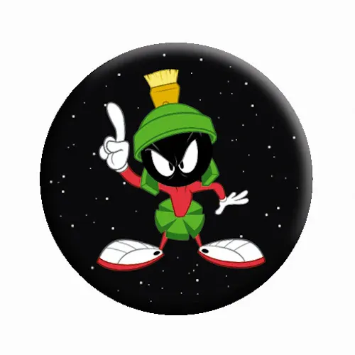 Looney Tunes Marvin the Martian 1 1/4"D Pinback Button