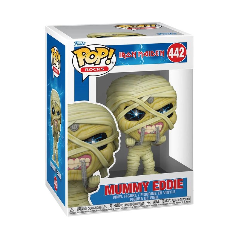 Iron Maiden "Mummy Eddie" 3 3/4"H POP! Rocks Vinyl Figure #442