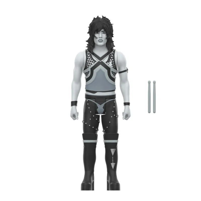 Motley Crue 3 3/4"H Tommy Lee Grayscale ReAction Figure