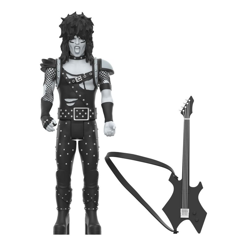 Motley Crue 3 3/4"H Nikki Sixx Grayscale ReAction Figure